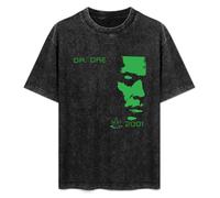 Dr DRE 2001 Music Theme Unisex T-Shirt Printed Tee Graphic Top Men Black Shirt L