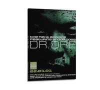 Dr. Dre The Next Episode Print Album Cover Signed Limited Poster,Music Cover Posters,Pop Hip Hop Rap Singer Star Music Poster Aesthetic Canvas Wall Art for Girl And Boy Teens Dorm Decor 12x18inch(30x4