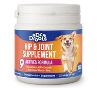 Dr Drools Hip & Joint Tablets for Dogs | Supports Joint Flexibility, Mobility, Healthy Cartilage & Helps Soothe Stiff Joints | With Glucosamine, Green-Lipped Mussel | Daily Use | 120 Tablets