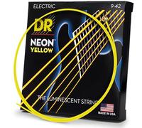 Dr E Neon NYE-9 HiDef Lite Guitar String, Yellow