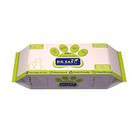 DR.EASY All purpose Pet Grooming Wipes 100Ct Plant Based ingredients for Paws,Body,nose &Bum cleaning,Remove dirt,dander & excess hair with soft and thick wipes,No Fragrance