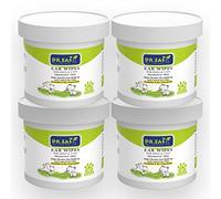 Dr.Easy Pet Ear Grooming Wipes 480ct for Dogs &Cats Fragrance Free,Helps Dissolve Wax Build-Up and Control Ear Odor,flushable & Compostable,Stop Ear Itching Natural Cleansing (480ct)