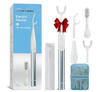 Dr. Emma Electric Flosser with Replaceable Floss Picks and Toothbrush, Power Flosser for Adults & Kids, Dental Flosser Kit for Teeth Cleaning, Water Flosser Alternative, Babyblue