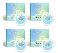 Dr. Emma Woven Dental Floss Coconut Oil Infused Expanding Dental Floss, Oral Care Stretchable Floss, Mint 33yd Blue, Pack of 4