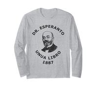 Dr. Esperanto Unua Libro 1887 Founder L.L. Zamenhof Portrait Long Sleeve T-Shirt