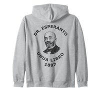Dr. Esperanto Unua Libro 1887 Founder L.L. Zamenhof Portrait Zip Hoodie