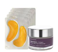 Dr. Eve Ryouth 24K Gold Hydration Eye Pads & Snake Venom Night Care Set In Natural Natural One Size