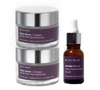 Dr. Eve Ryouth Snake Venom + Collagen Wrinkle Filler Anti-Aging Day Moisturiser 50Ml + Snake Venom + Collagen Wrinkle Filler Anti-Aging Night Moisturiser 50Ml + Wrinkle Renew Ultra Concentrated Anti-A