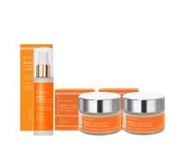 Dr. Eve Ryouth Vitamin C Hyaluronic Acid Day Moisturizer 50Ml & Vitamin C Night Moisturizer 50Ml + Vitamin C Serum 60Ml In Clear Clear