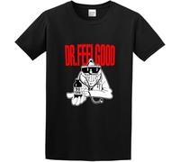 Dr. Feelgood British Pub Rock Stupidity Men's T-Shirt Unisex Black Men Tees