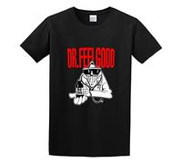 Dr. Feelgood British Pub Rock Stupidity Men's T-Shirt Unisex Black Men Tees XL