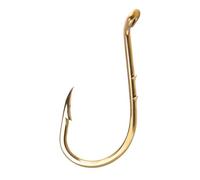Dr.Fish 100 Pack Baitholder Hooks Fishing Octopus Hooks Offset Bronze Freshwater Saltwater Fishing Hook Live Bait Bass Striper Walleye #6