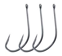 Dr.Fish 100 Pack Fly Hooks Streamer Fly Tying Hook Stinger Hook Wide Gap, Offset Bass Fly Saltwater Fly Hooks Wooly Bugger Clouser Minnow Fly 10#