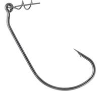 Dr.Fish 100 Pack Swimbait Hooks Bass Fishing Hooks Freshwater Wide Gap Worm Hooks with Centering Pin Spring for Soft Plastic Baits Texas Carolina Rig #1