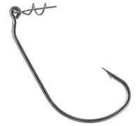Dr.Fish 100 Pack Swimbait Hooks Bass Fishing Hooks Freshwater Wide Gap Worm Hooks with Centering Pin Spring for Soft Plastic Baits Texas Carolina Rig 3/0