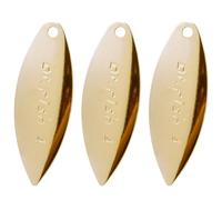 Dr.Fish 30 Pack Fishing Spinner Blades Willow Blade Gold Silver Spinner Lure Making Parts Supplies Accessories DIY Spinnerbait Inline Walleye Rigs Gold #4