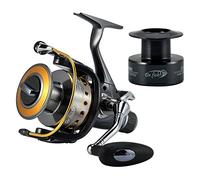 Dr.Fish Carp Fishing Reel Bait Feeder Spinning Reel 10+1 Ball Bearings 5.5:1 Aluminum Spool Anti-Corrosion Max 36LB Carbon Fiber Drag, Metal Handle 4000
