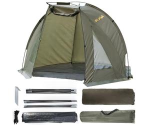 Dr.Fish Carp Fishing Tent Bivvy Quick Erect Lightweight Waterproof Day Shelter with Sides Include Ground Sheet Carry Bag for Spring Summer Autumn Fishing Trip