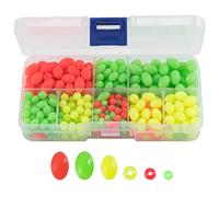 Dr.Fish Fishing Bead Glow in Dark Bait Eggs Kits Floating Ball Stopper Plastic with BoxRound Luminous Saltwater Freshwater 500pcs