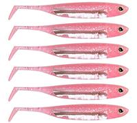 Dr.Fish Paddle Tail Swimbaits, Soft Fishing Lures for Bass Fishing, Freshwater Soft Plastic Baits Swim Shad Bait Minnow Lures Drop Shot 3.06 Inches Pink
