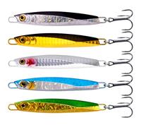 Dr.Fish Saltwater Fishing Jigs Jigging Spoon Lures Assorted Laser Color Surf Lures for Offshore Trolling Mackerel Bass Pollock Long Cast-Mixed-7g