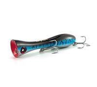 Dr.Fish Topwater Lure Popper Sea Fishing Lures, 20cm Artificial Hardbait GT Popper VMC Treble Hooks Floating Pencil for Seabass, Pike, Perch, Muskie Fishing Plugs Offshore, Blue Mackerel