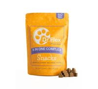Dr. Flex Multivitamin Complex Chews for Dogs 8-in-1-100% Supports Immune System, Digestive System & Joint Health - Healthy Chews with Probiotic, Vitamin-C & E, Salmon Oil, Chondroitin - 60 Soft Chews