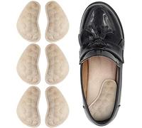 Dr.Foot Dr. Foot's Supination & Over-Pronation Corrective Shoe Inserts Medial & Lateral Heel Wedge Insoles for Foot Alignment Knee Pain Bow Legs Osteoarthritis - 3 Pairs (Beige)
