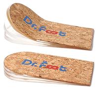 Dr. Foot's Adjustable Orthopedic Heel Lift for Leg Length Discrepancies, Height Increase Insole for Heel Spurs, Heel Pain, Sports Injuries, and Achilles tendonitis (Small- Women's 4.5-9.5|Men's 6-8.5)