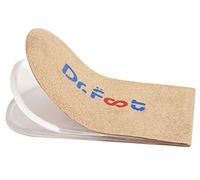 Dr. Foot's Adjustable Orthopedic Heel Lift Inserts, Height Increase Insole for Leg Length Discrepancies, Heel Spurs, Heel Pain, Sports Injuries, and Achilles tendonitis (Beige, 3 Layers-L)