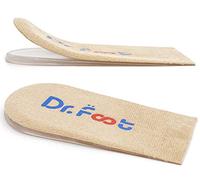 Dr. Foot's Adjustable Orthopedic Heel Lift Inserts, Height Increase Insole for Leg Length Discrepancies, Heel Spurs, Heel Pain, Sports Injuries, and Achilles tendonitis, Beige, 2 Layers: Small-Women's