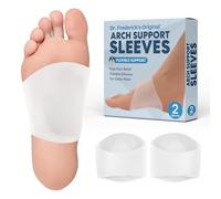 Dr. Frederick’s Original Arch Support Shoe Insert Gel Set - 2 Pieces - Soft Gel Sleeves for Plantar Fasciitis Support & Flat Foot Support - Pain Relief - LARGE - UK SIZES Women 5.5-11+ Men 5.5-12.5