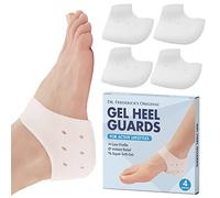 Dr. Frederick's Original Gel Heel Guards - 4 ct - Soft Heel Protectors for Plantar Fasciitis, Spur Pain & Gout - Comfortable Inserts for Shoes