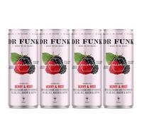 Dr. Funk BALANCE Sparkling Berry & Rose Flavour water with NO Sugar & NO Calories with 7 essential nutrients Selenium, Vitamins B6, B12, C, D3, Niacin and Biotin (Pack of 4)