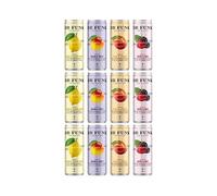 Dr. Funk Sparkling Water Mixed Flavour 12 Pack. NO Sugar NO Calories NO artificial sweeteners. Vitamins C, D3, B6,B12, B3, B7 and one essential mineral to give natural energy and wellness every day.