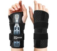 DR. GINTOP Carpal Tunnel Wrist Brace Night Support, Breathable Hand Brace with Palm Curve Metal Splint, Mesh Wrist Support for Tendonitis, Arthritis, CTS Sprain, RSI, Ganglion Cyst, Fracture - Right