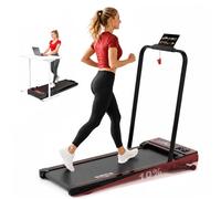 DR.GYMlee 4 in 1 Walking Pad, Auto Incline Folding Treadmill for Home & Office, Under Desk Treadmill 1-12 km/h, Quiet Running Machine for Walking & Jogging, Ideal for Beginner with LED Display