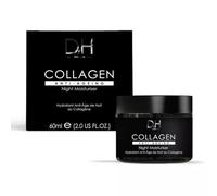 Dr H Collagen Anti-Ageing Night Moisturiser 60ml - Powerful Anti-Aging Skincare with Collagen, Palmitoyl Tripeptide-1, and Lactic Acid | Moisturize, Firm, Reduce Fine Lines & Improve Skin Texture