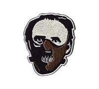 Dr Hannibal Lecter Mask Patch Embroidered Iron or Sew on Badge Applique Silence of the Lambs Red Dragon Horror Movie Souvenir Costume Retro