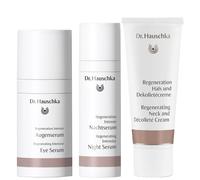 Dr. Hauschka - Bundles Trio: Regenerating Intensive Eye Serum 15ml, Night Serum 30ml & Neck and Decollette Cream 40ml for Women
