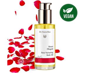 Dr Hauschka Genuine Organic Rose Nurturing Body Oil 75ml Harmonises & Protects