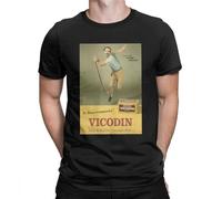 Dr House MD Montage T-Shirt Men Short Sleeve Novelty Tee Shirt O Neck Cotton Clothes Black T Shirt Black