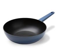 Dr.HOWS Allday Nonstick Wok Pan 12 Inch Stir-Fri Pan with Bakelite Handle, PFOA/PFOS Free, Works on Gas, Induction, Ceramic, Halogen, and Electric, Bijou Blue
