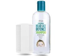 Dr J’s Head Lice Shampoo 250ml - Natural Tea Tree & Lemon Eucalyptus - Daily Lice Prevention for Kids & Adults - Anti Nit Formula with Dual-Sided Lice Comb