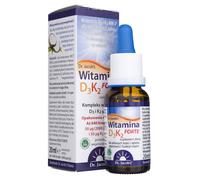 Dr Jacobs D3K2 Forte 20 ml - High-Absorption Vitamin D3 + MK-7 K2 in MCT Coconut Oil, Vegan, GMO-Free