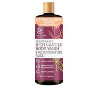 Dr Jacobs Naturals 32 Ounce Pure Castile Liquid Soap - Made With All Natural Essential Oils - Multi-Purpose for Face, Hair, (Rose)