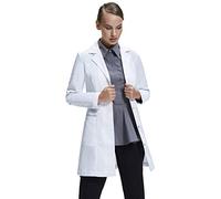 Dr. James Premium Lab Coat for Women, Hip Pockets, Tailored Fit, Concealed Snap Closing, 33" Length