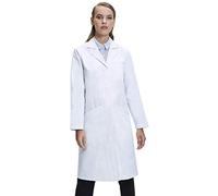 Dr. James Premium Lab Coat for Women, Multiple Pockets, Classic Fit, Concealed Snap Closing, 37" Length