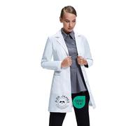 Dr. James Premium Tailored Lab Coat for Women, Slim Fit, Concealed Press Stud Fastening, Two Hip Pockets, 33" Inches Length, OEKO-TEX® Certified Fabric