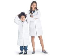 Dr. James Premium Unisex Lab Coat for Kids, Multiple Pockets, Classic Fit, Concealed Snap Closing, Size Range Age 2-16 Years